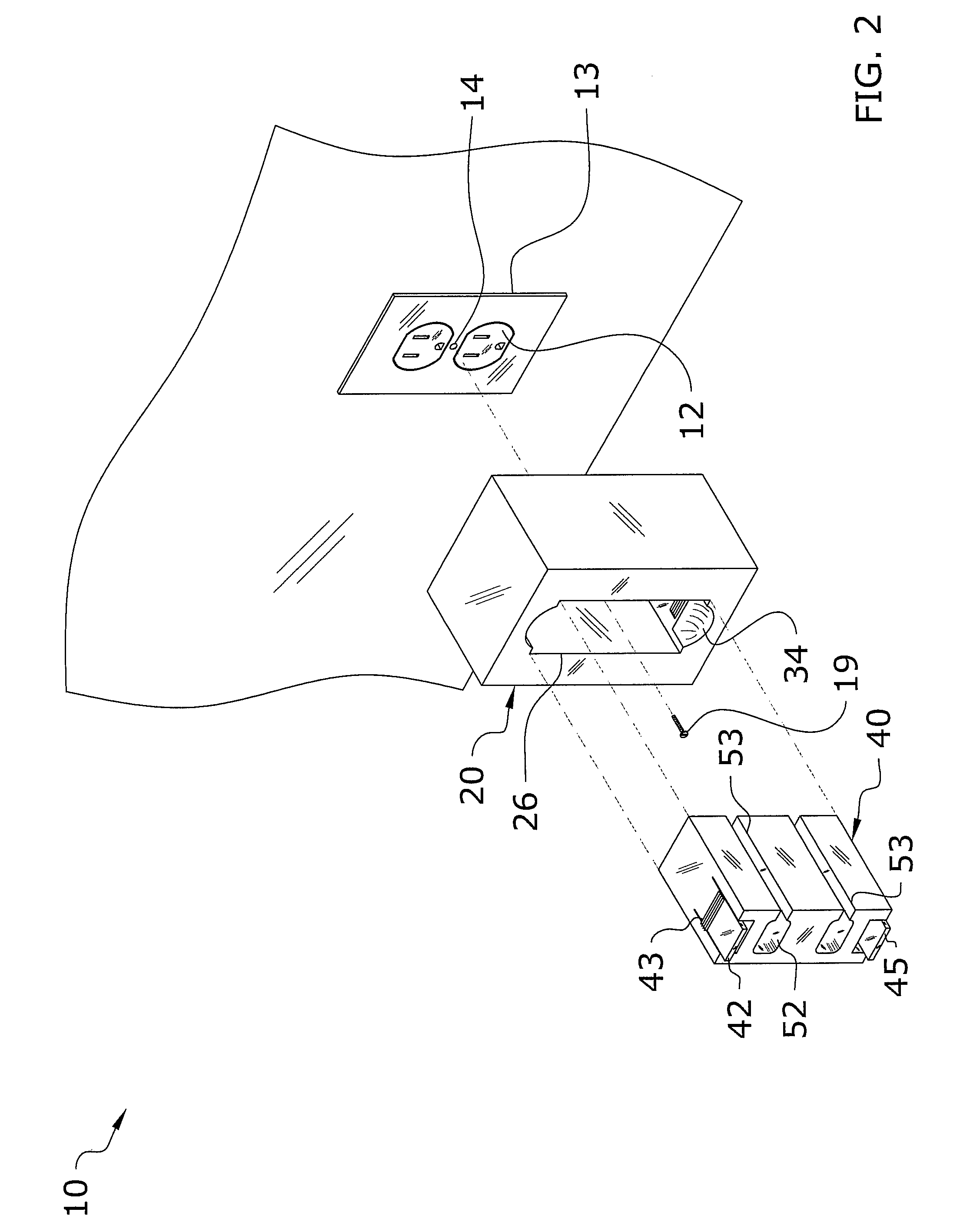 Outlet attachment system