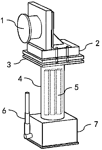 Handheld aircraft fuel tank rapid three-dimensional map reconstruction device and reconstruction method