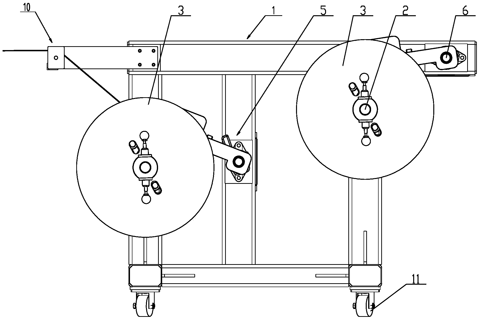 Constant-tension pay-off rack