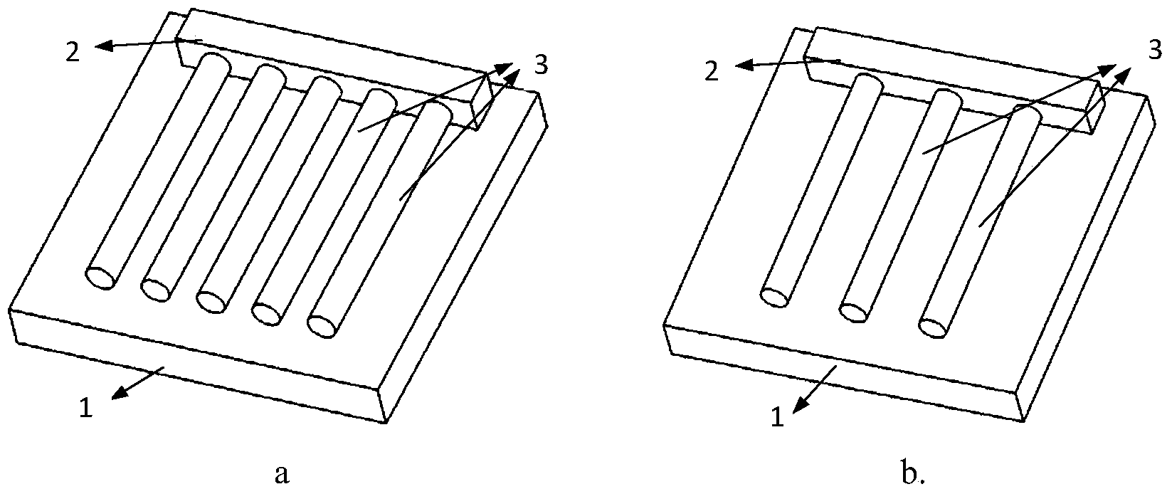 Photo-catalytic reactor and preparation method thereof, based on three-dimensional cylindrical hierarchical structure array