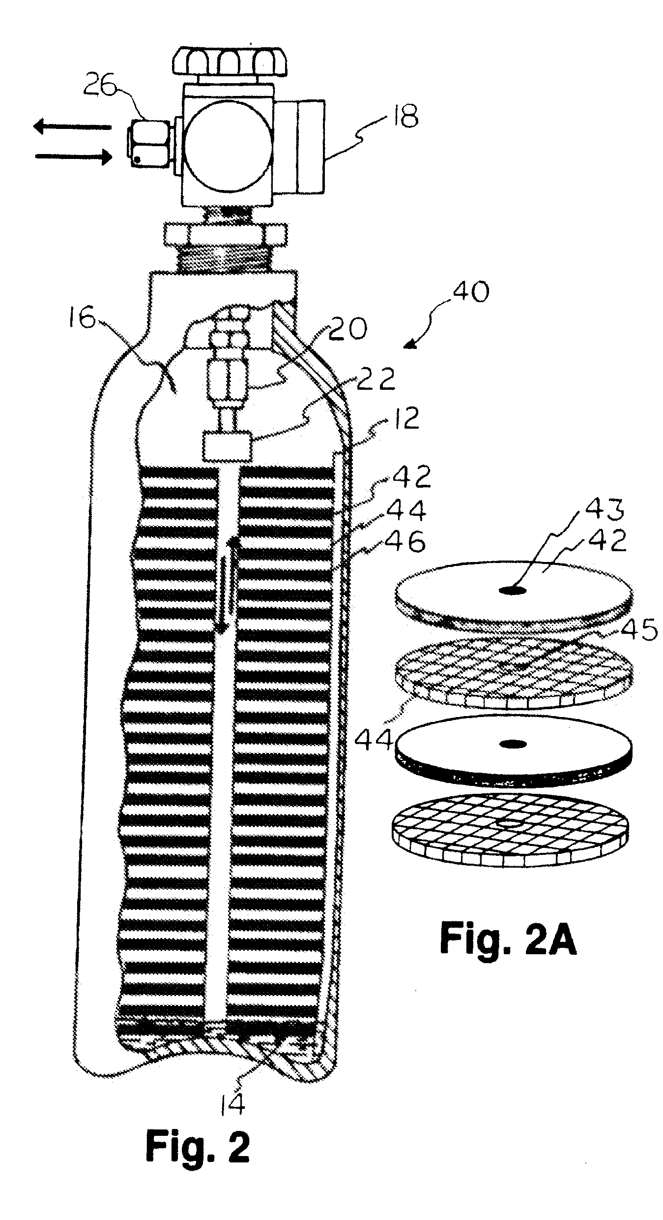 Wick systems for complexed gas technology