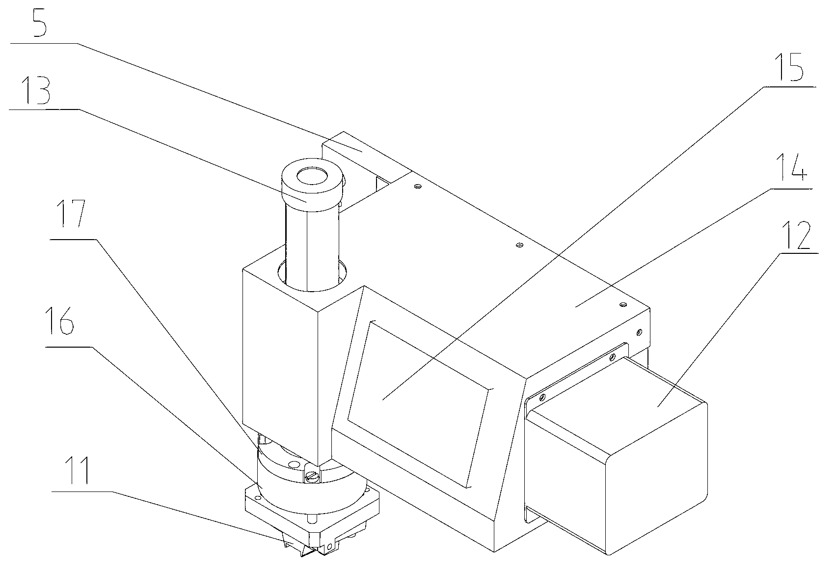 MP3 product shell pressing and assembling device