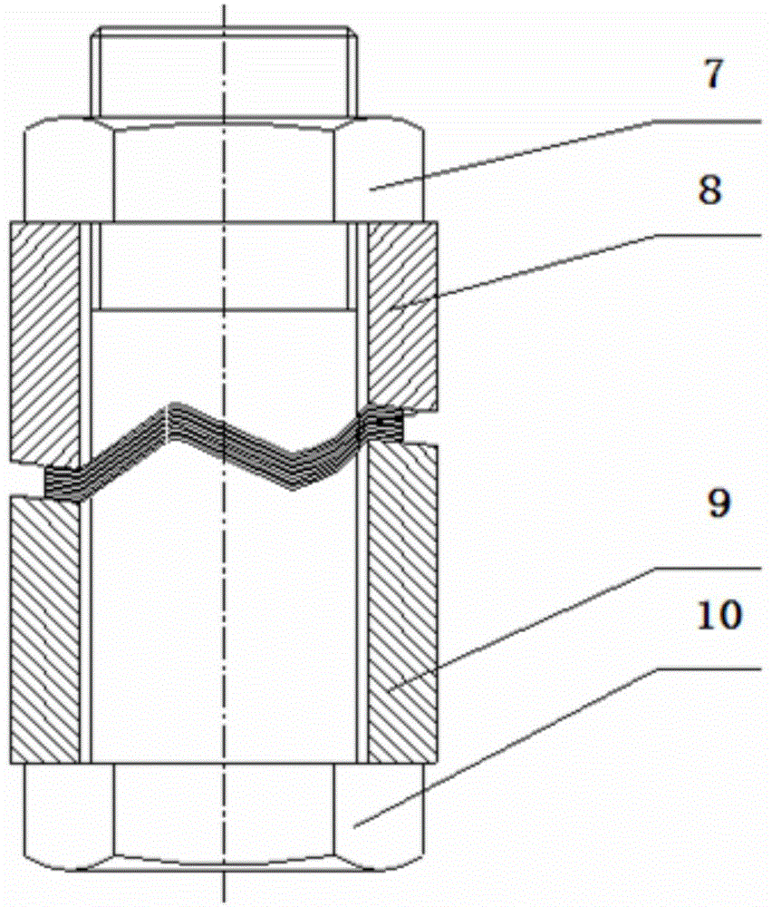 Method for precision plastic forming and precision heat treatment of waveform elastic element