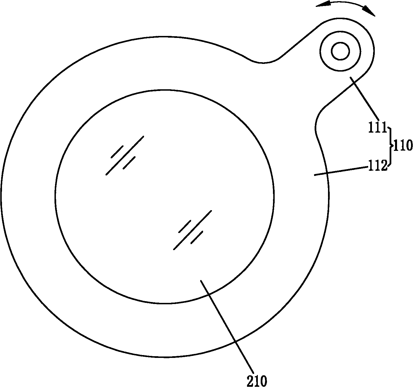 Baffle plate mechanism of observing window