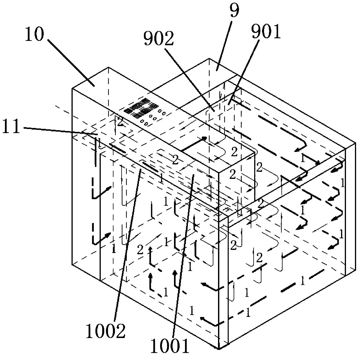 Test box suitable for electronic products