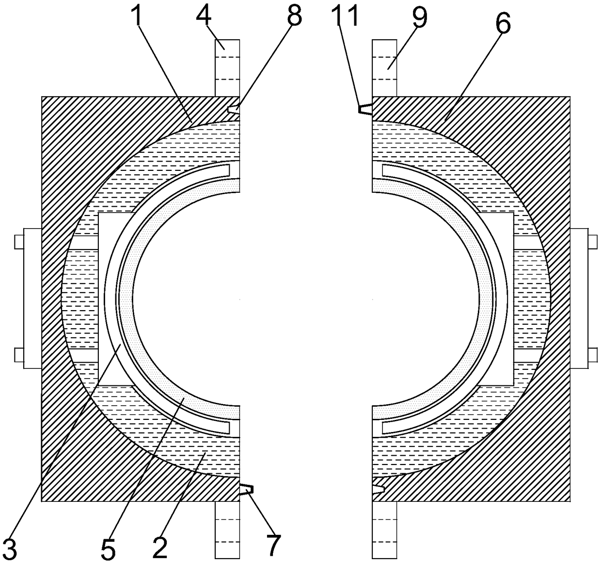 Detachable pipeline leakage sealing device