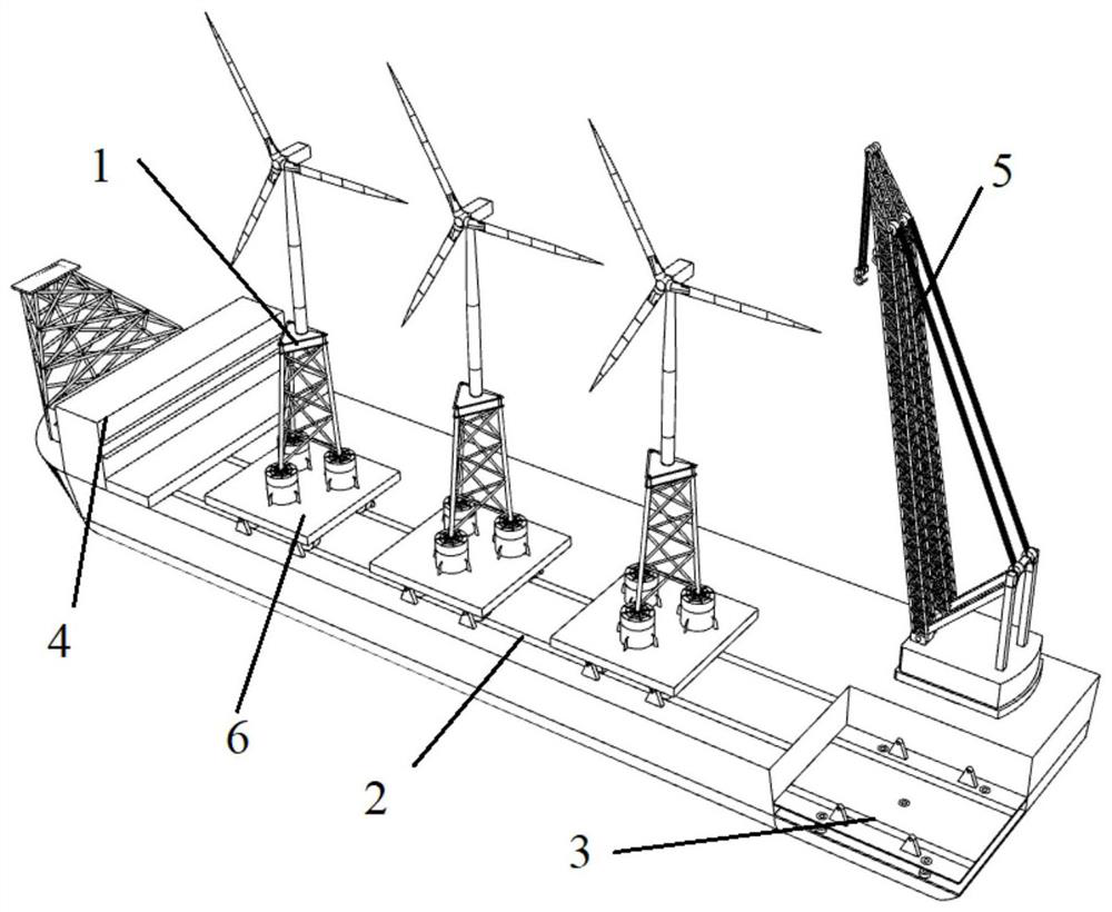 Integrated mechanical workboat and wind power complete machine construction method based on same