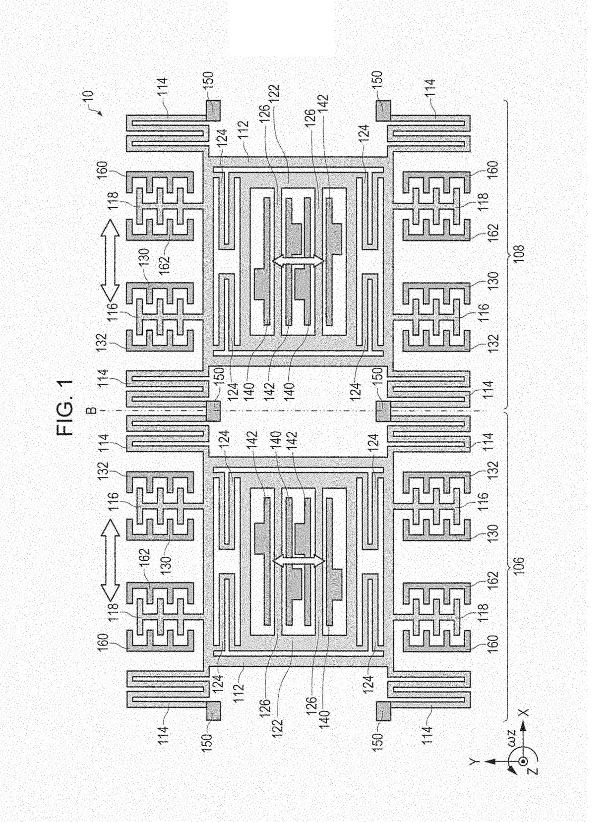 Drive circuit, angular velocity detection device, electronic apparatus, and moving object