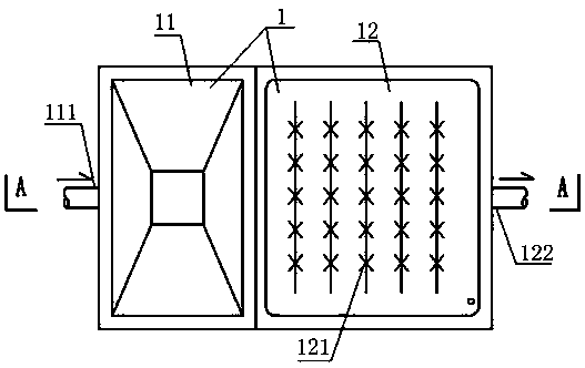 Sewage treatment system and method based on mriophyllum elatinoides biological oxidation pond