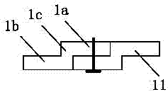 An upper and lower cross tunnel shock absorption structure and construction method thereof