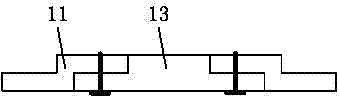 An upper and lower cross tunnel shock absorption structure and construction method thereof