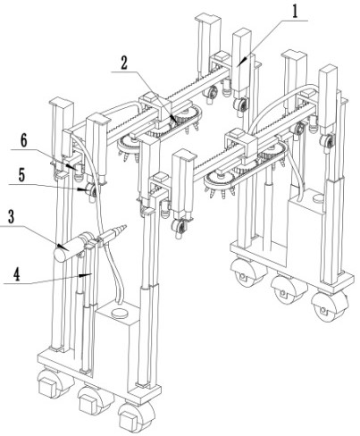 An intelligent mobile car washing equipment