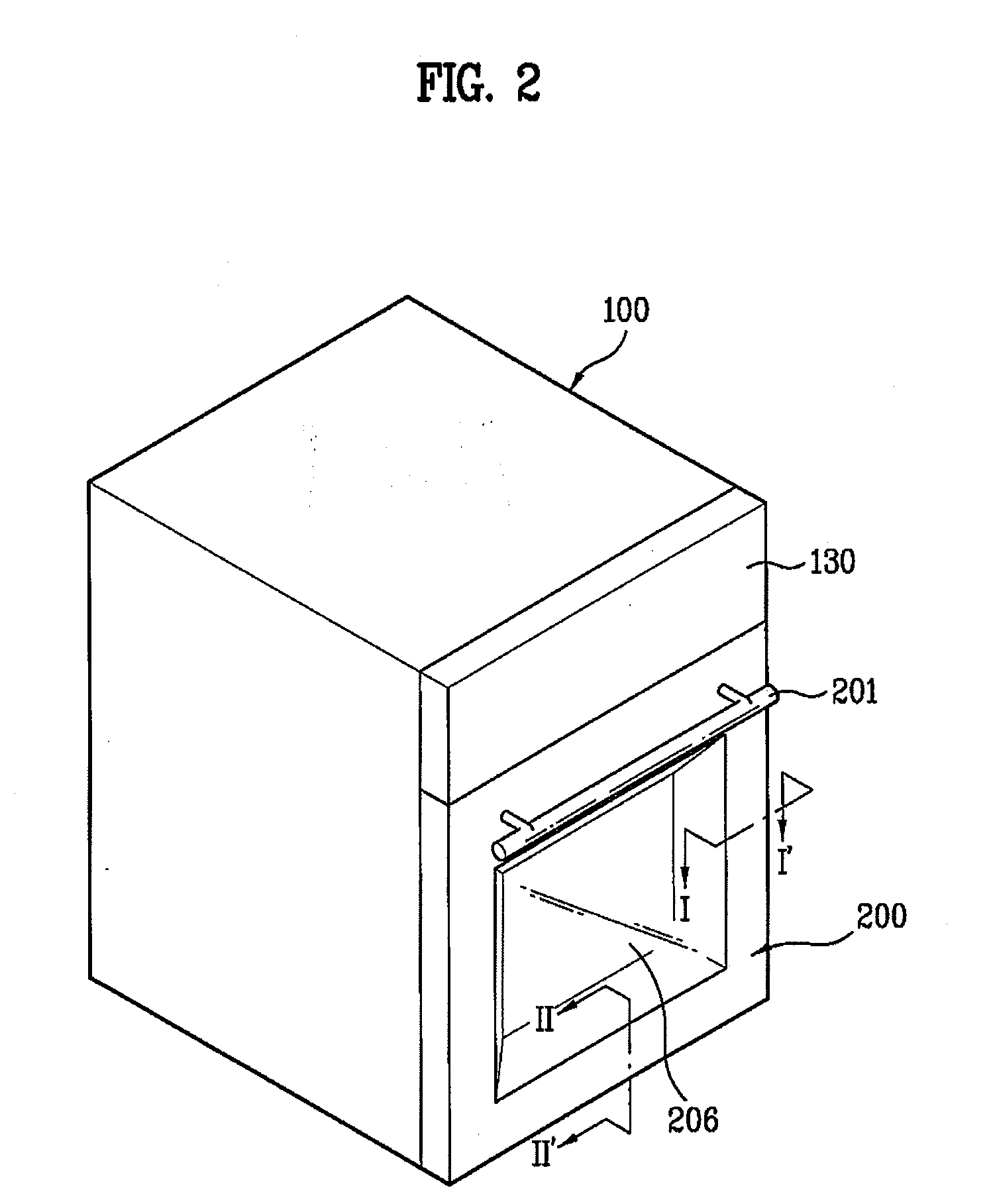 Oven and door assembly for oven