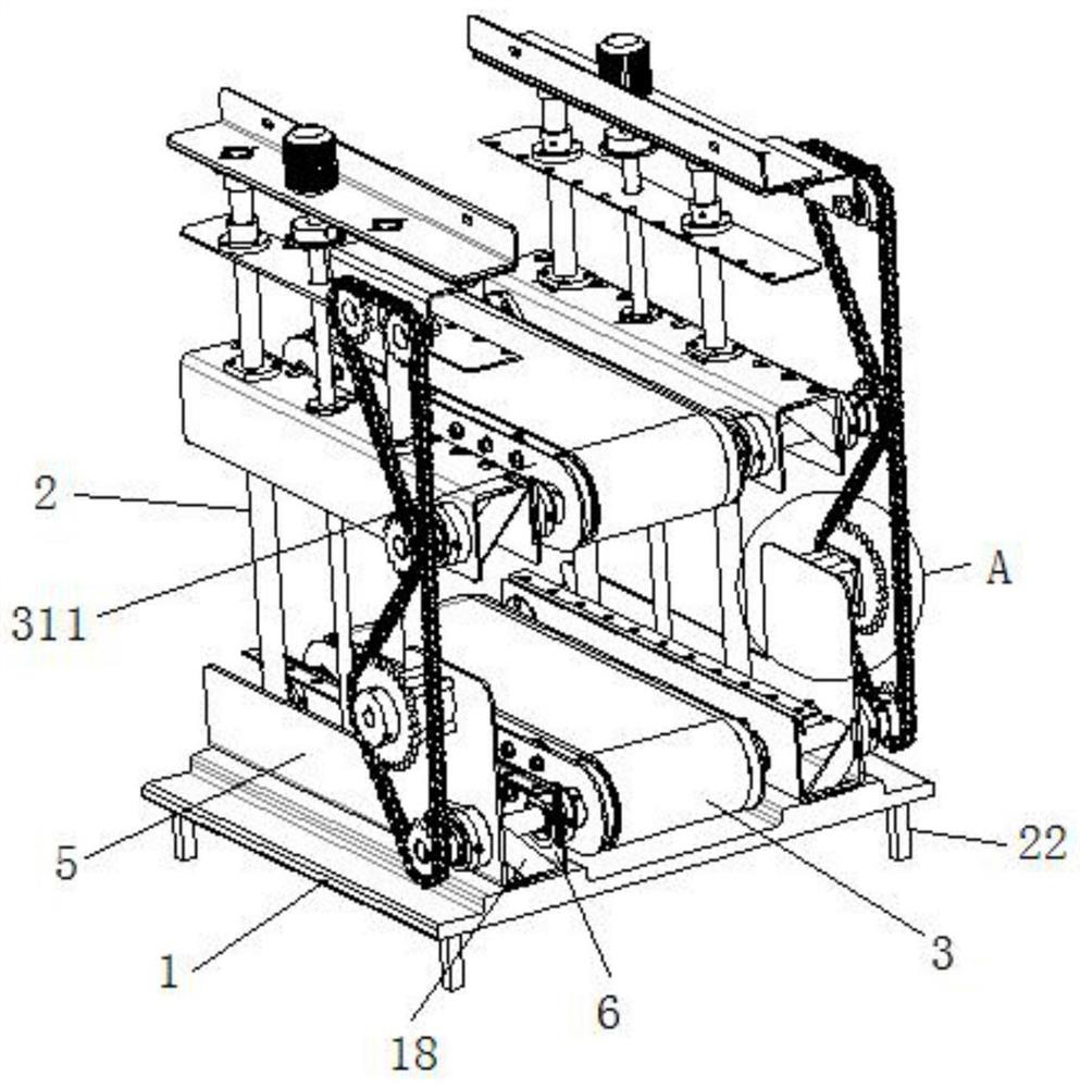 A belt conveyor for coal mining that can be lifted and has double conveyor belts