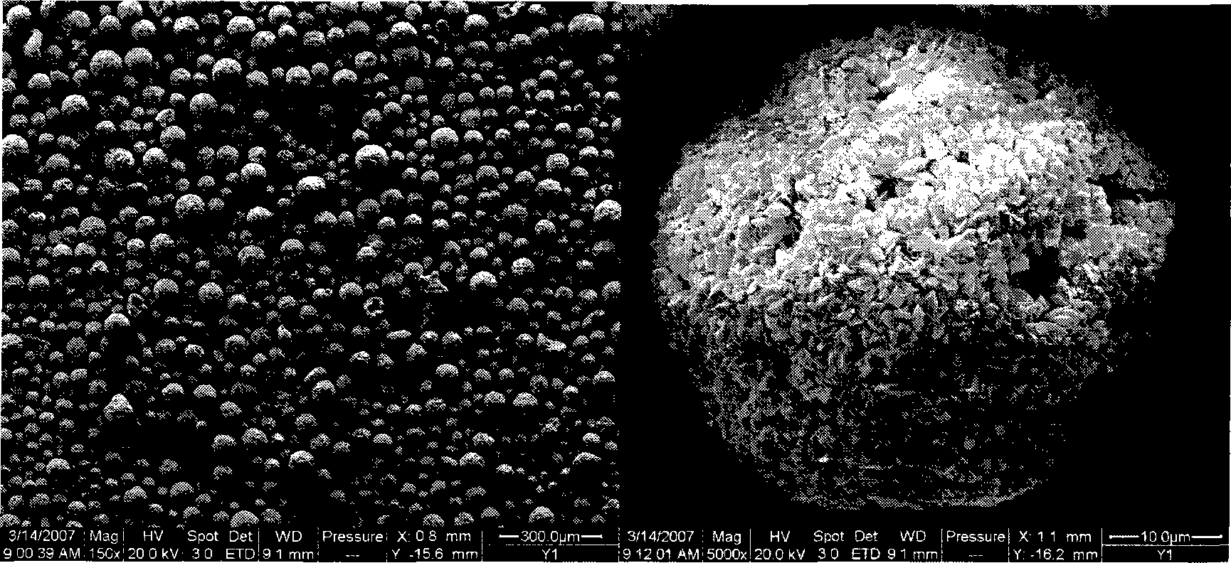 Method for preparing ZSM-5 zeolite by in situ crystallization