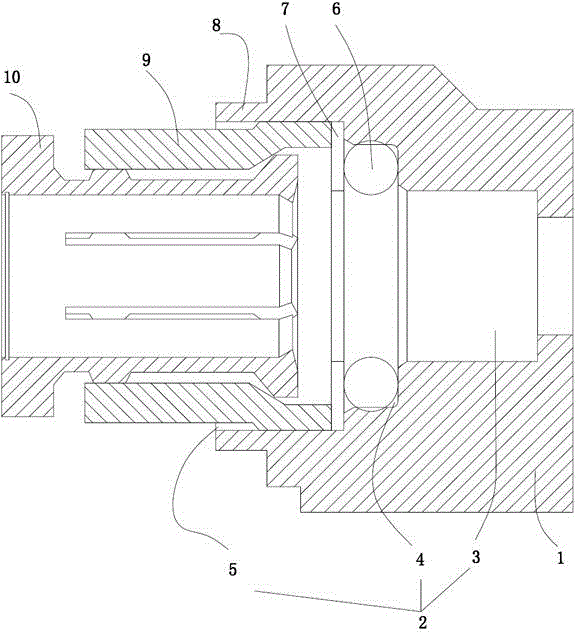 Fast pipe joint insertion structure