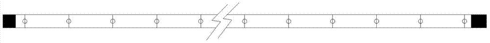 Drilled hole effective extraction radius measuring method based on gas content method