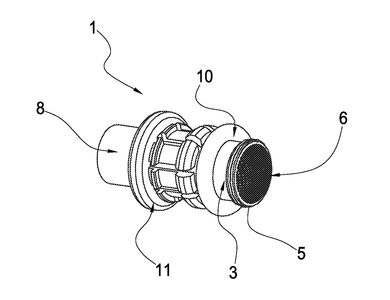 System and method for push-to-connect couplings with integrated filtration