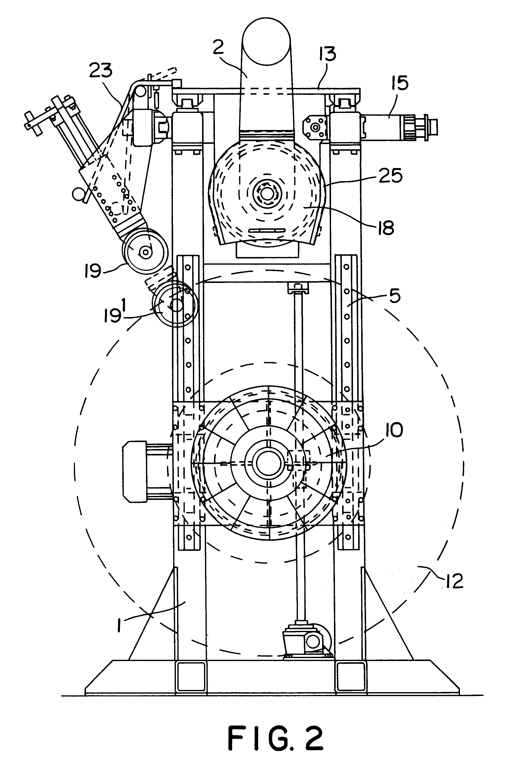 Tire retreading machine