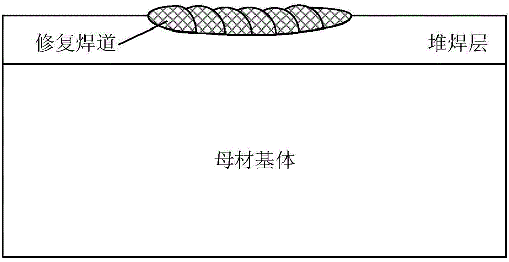 Field welding repair method particularly suitable for bead weld layer defects on low alloy and carbon steel