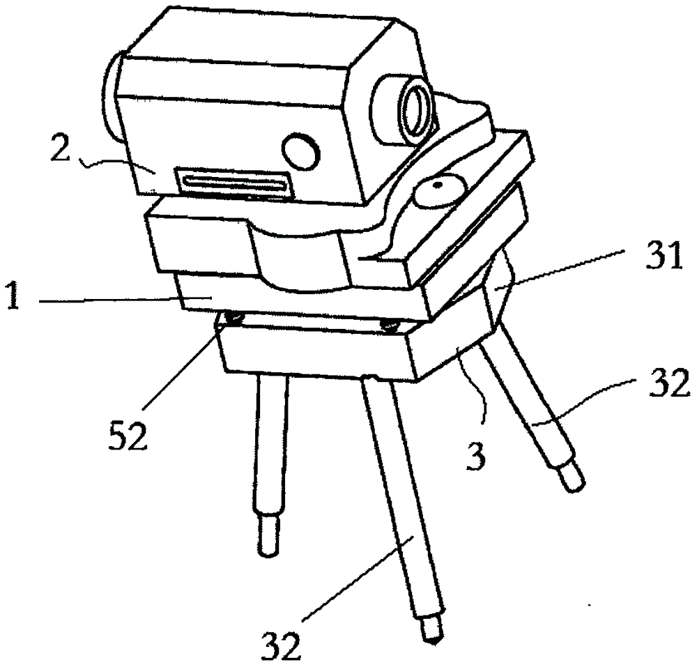 Level bracket structure and leveling method thereof