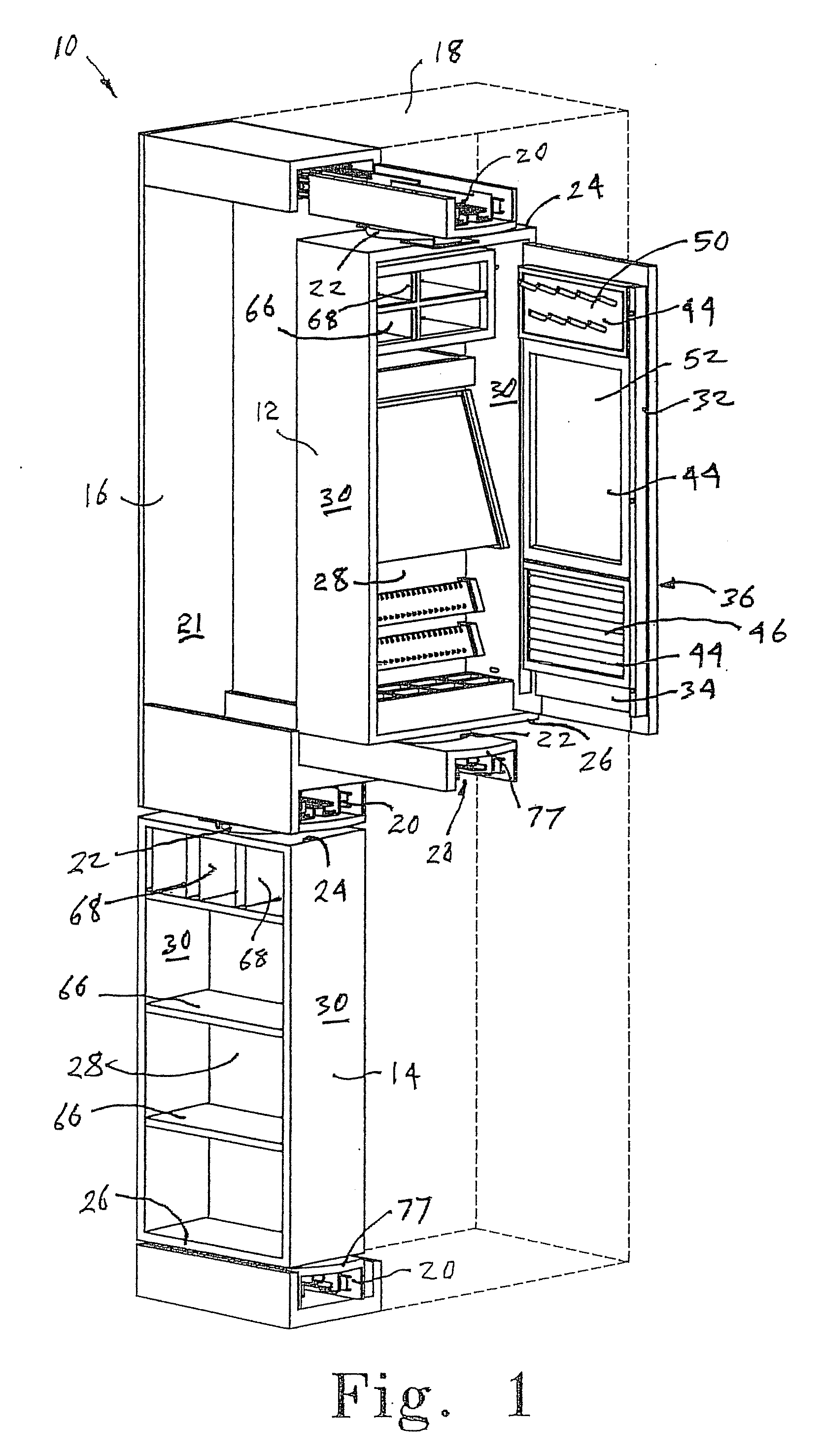 Accessories cabinet