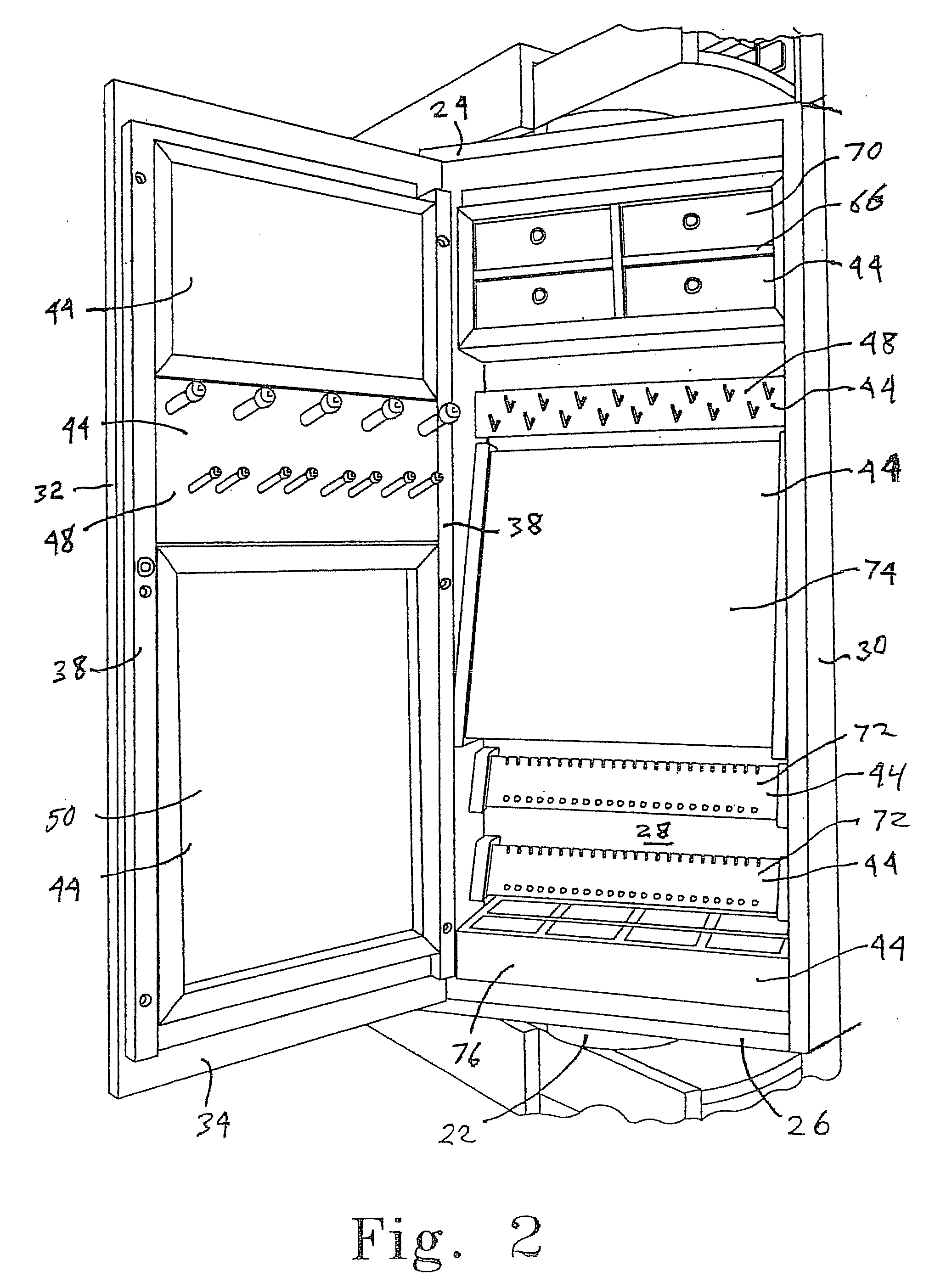 Accessories cabinet