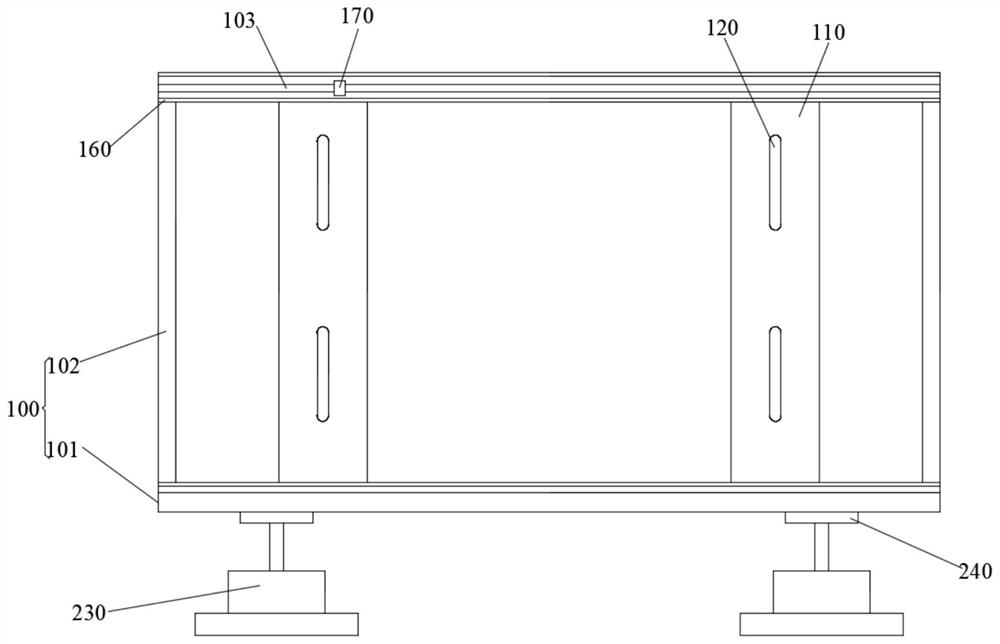 Vertical rolling mill base foundation bolt pre-embedding device