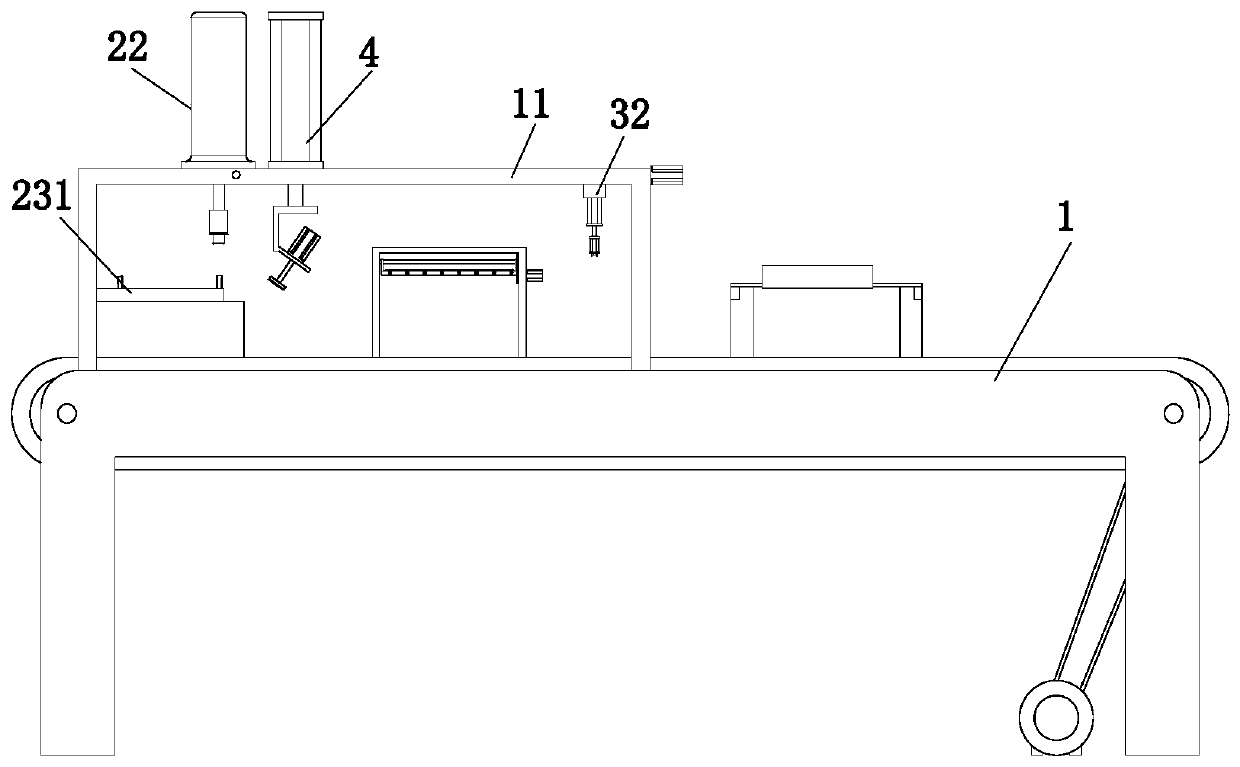 Integrated machining equipment for parts of new energy automobile