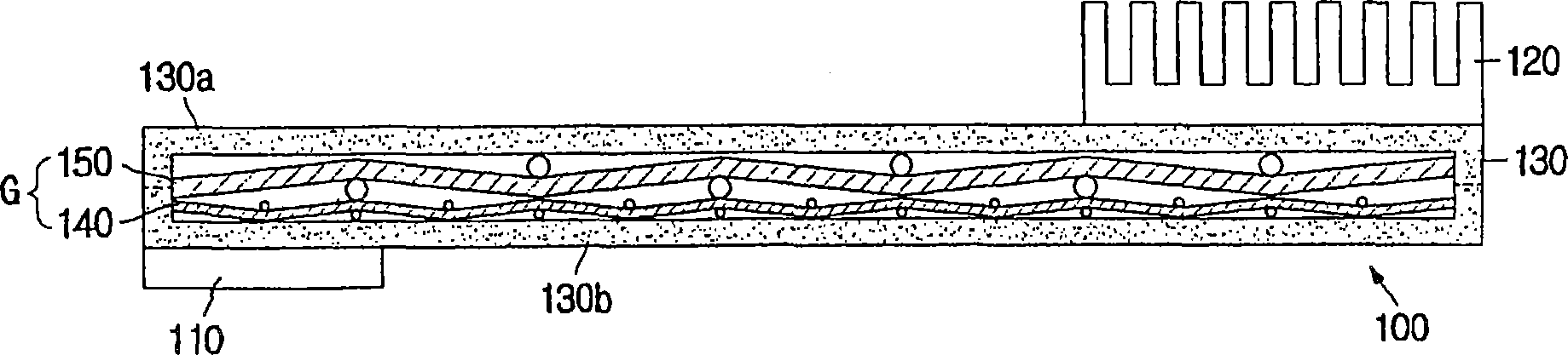 Flat plate heat transfer device and method for manufacturing the same