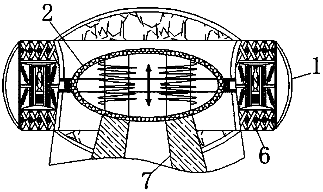 Walking steering warning device for presbycusis patients based on electromagnetic induction