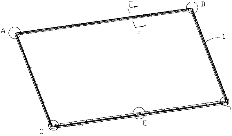 Television mullion structure and manufacturing method thereof