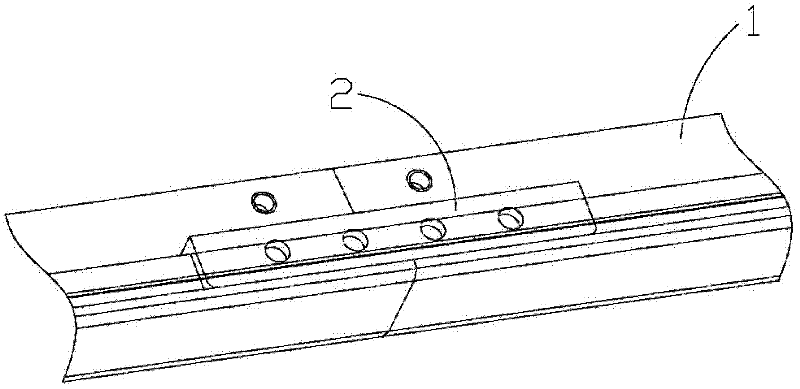 Television mullion structure and manufacturing method thereof