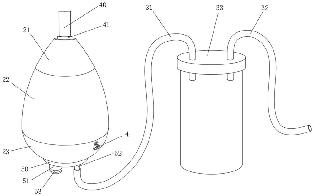 Integrated simple respirator capable of sucking sputum