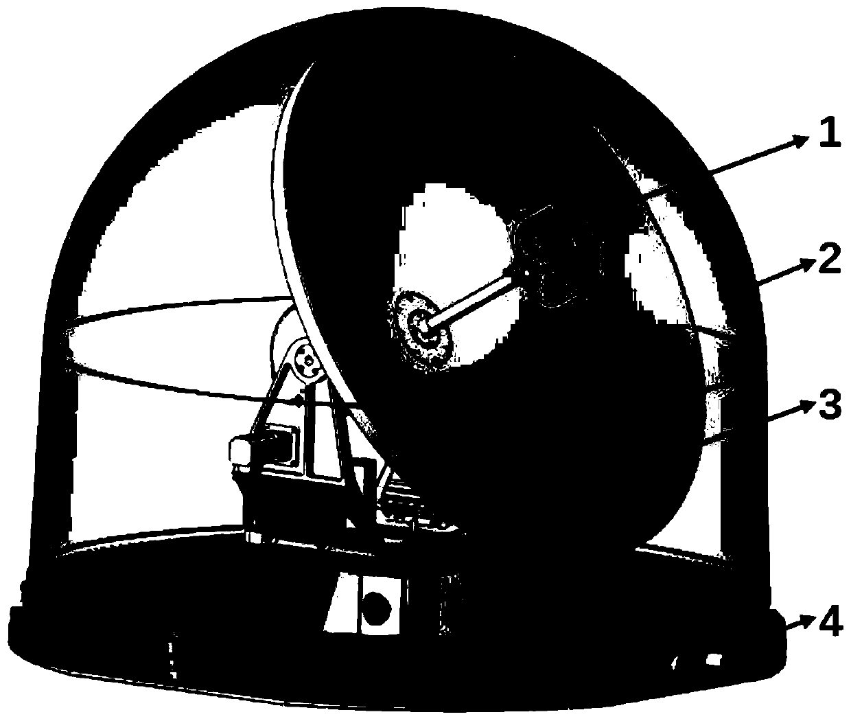 S-band satellite communication terminal for offshore mobile platform