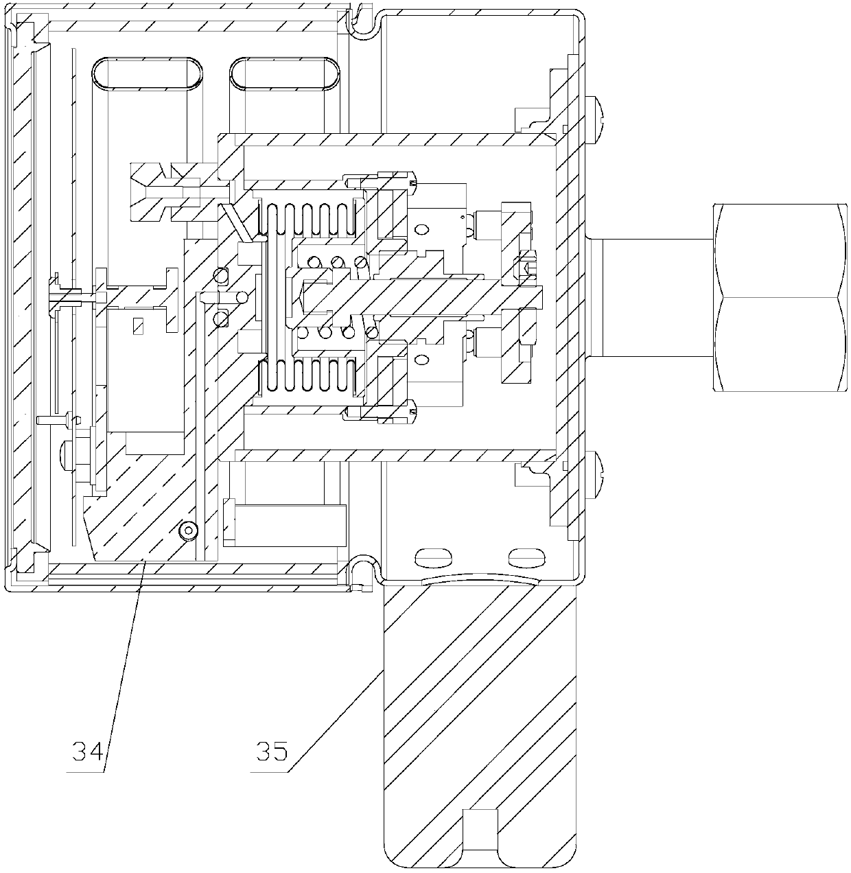 High-precision gas density relay