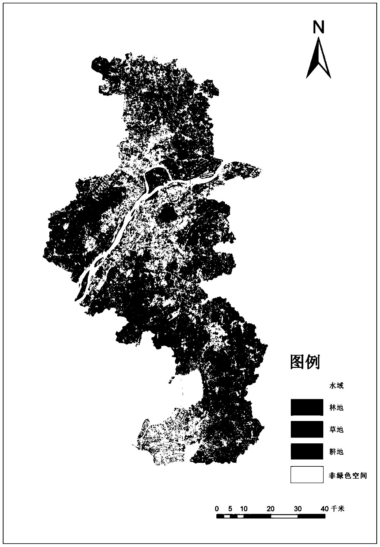 Urban green space information extraction method based on decision tree classification