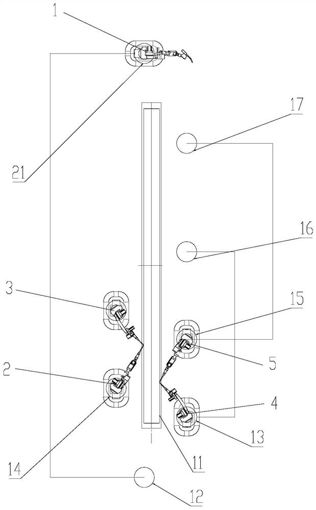 Long welding seam robot welding process