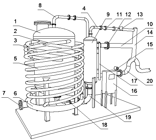 Rapid separation and metering device for multiphase flows