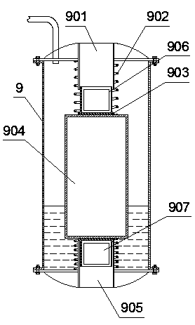 Rapid separation and metering device for multiphase flows