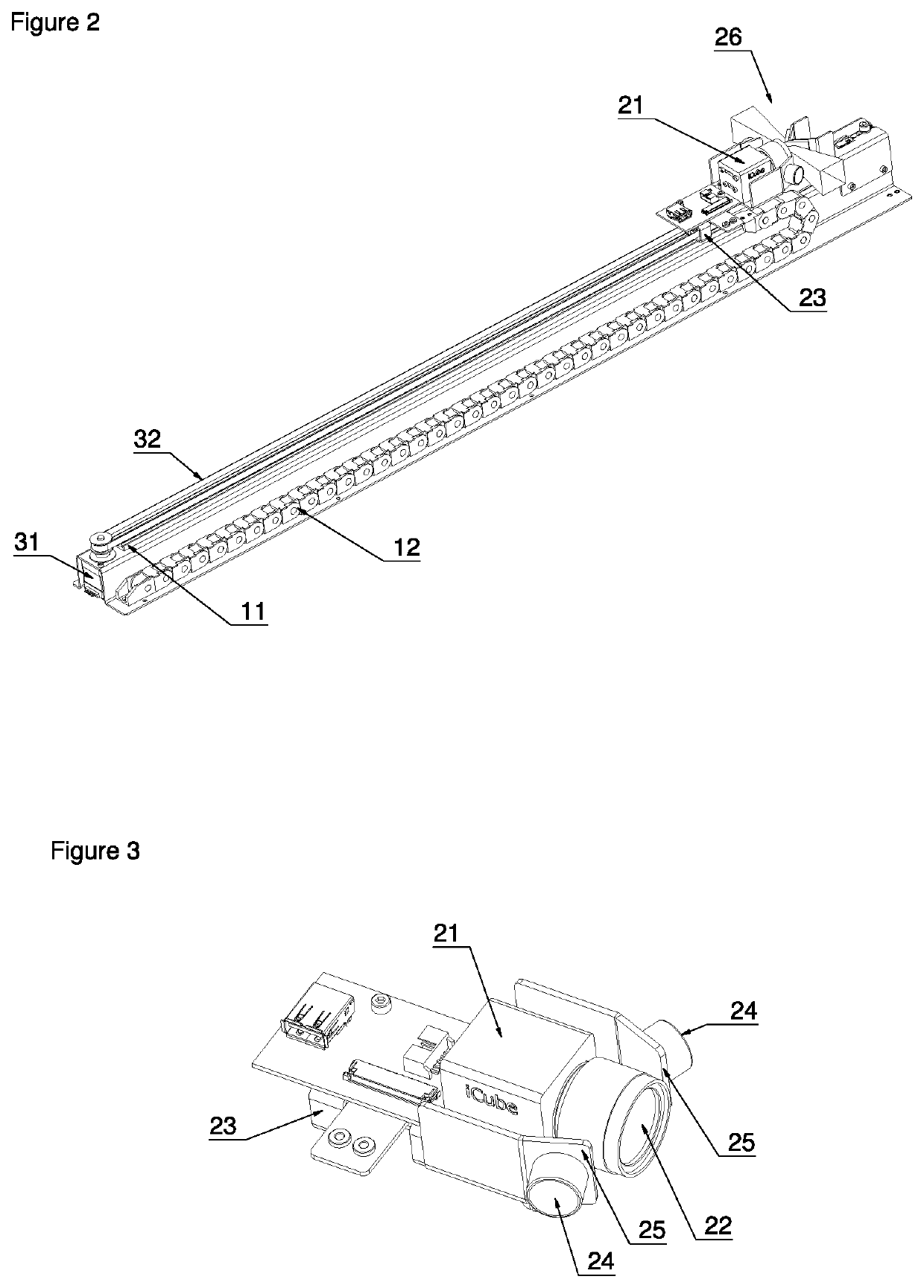 Scanning device and method for use in an automated analyser