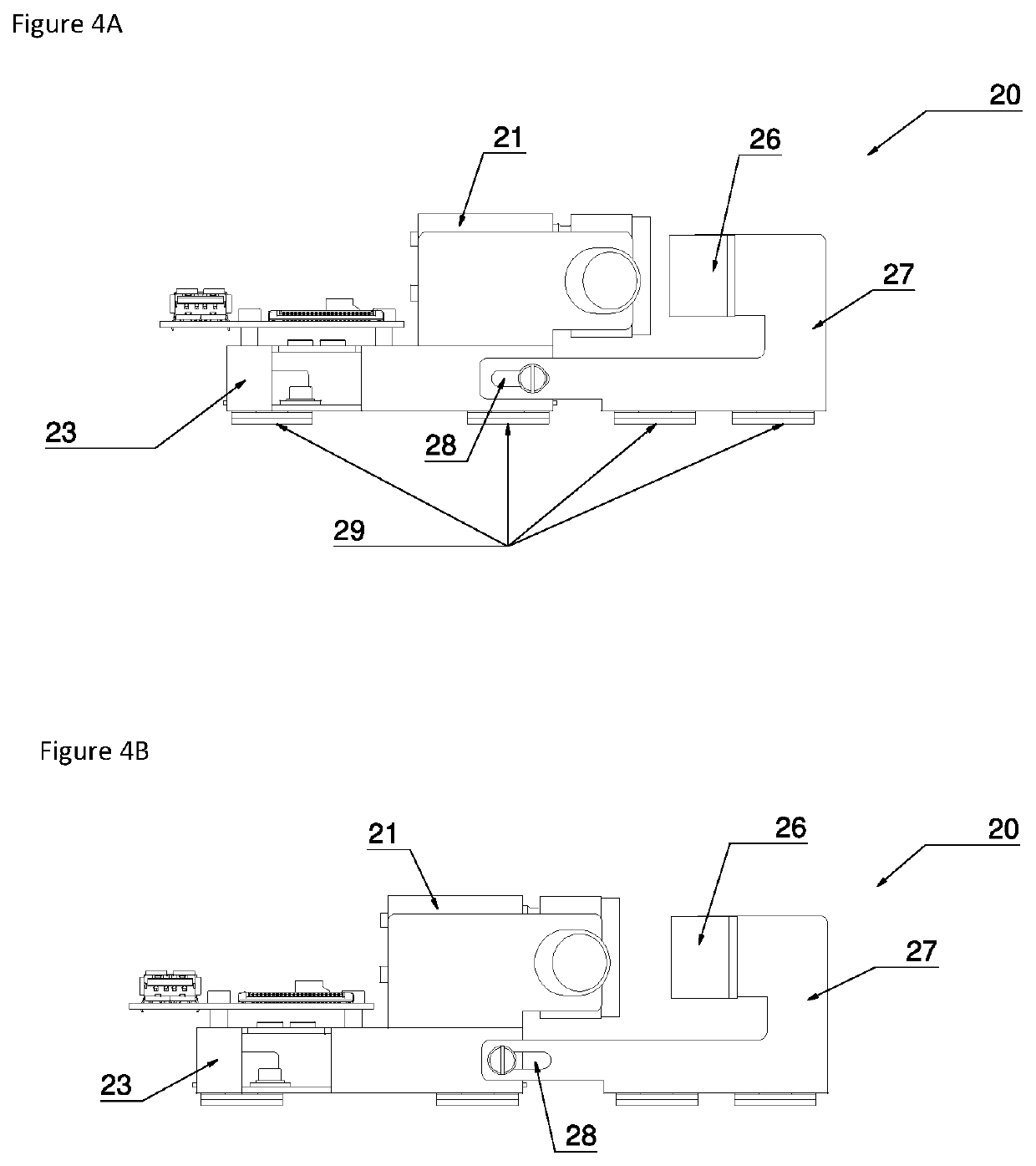 Scanning device and method for use in an automated analyser