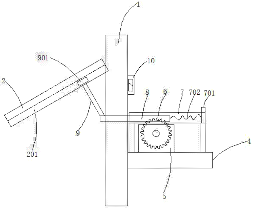 Glass window with telescopic device