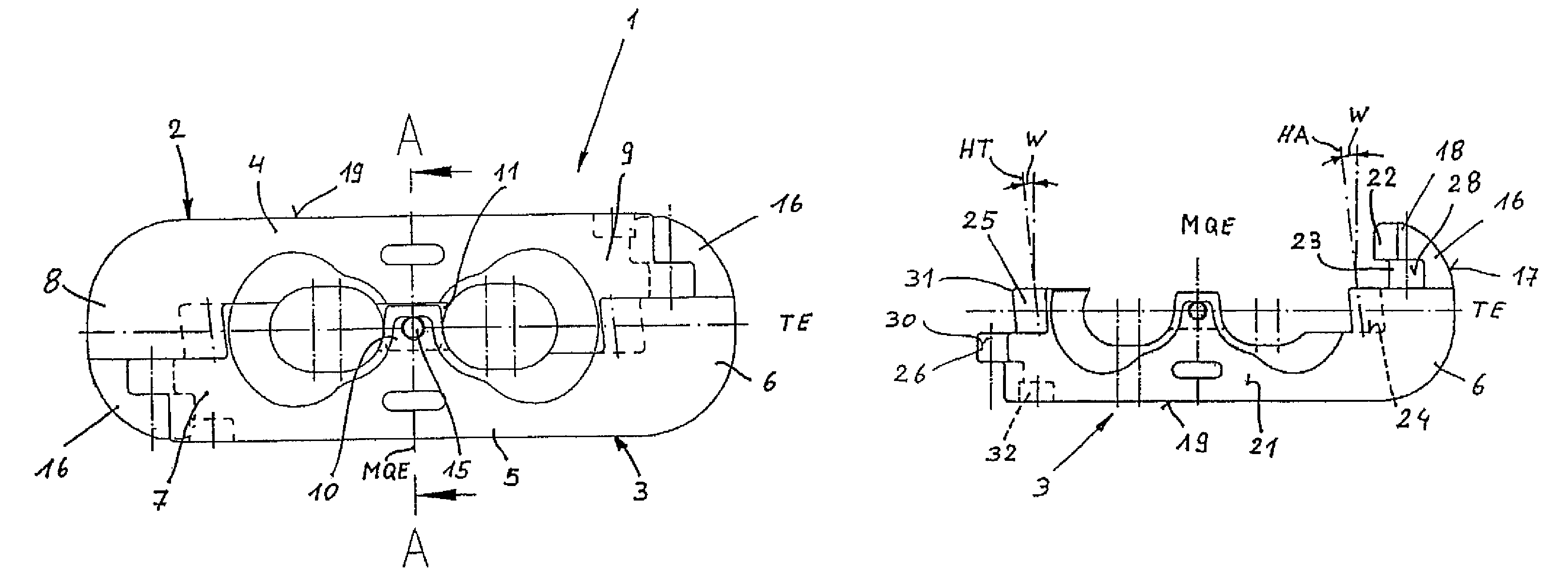 Chain lock for round steel chains