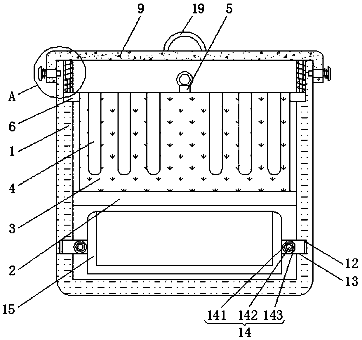 Convenient-to-use multifunctional test tube storage device