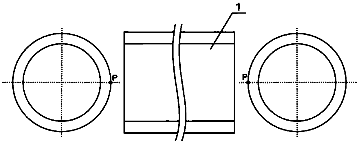 A caliper and a method for controlling the starting point of a thread by using the caliper