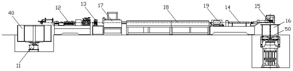 Ultra-large coil pipe production system and production method thereof