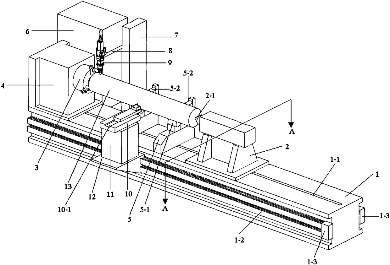 High-speed laser cladding and turning integrated machine device