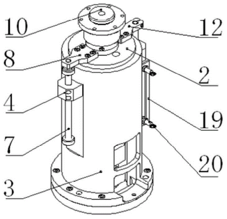 Vertical supporting device