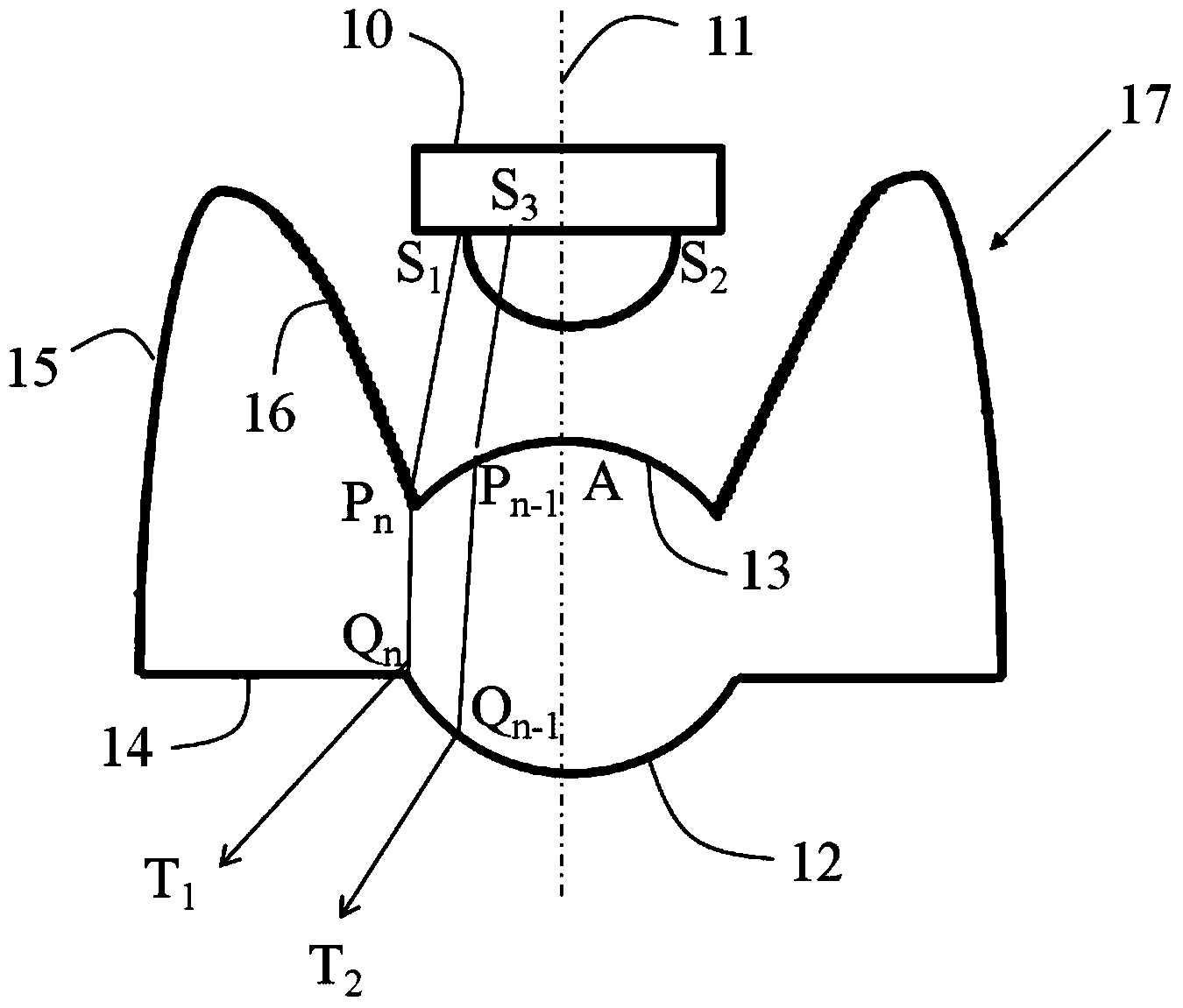 Method for manufacturing multi-curved surface lens light distribution device